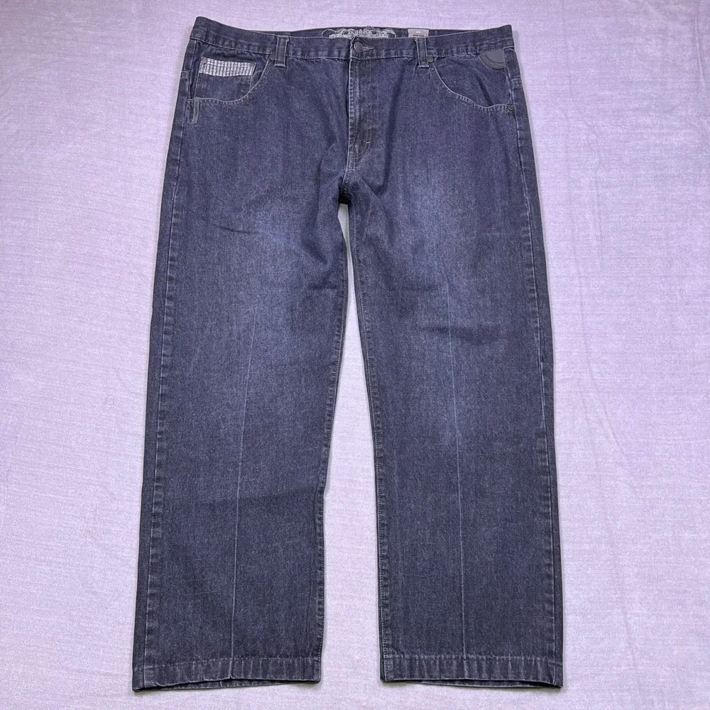 Raider Jean Co‎ Mens Dark Wash Straight Leg Denim Jeans Size 44